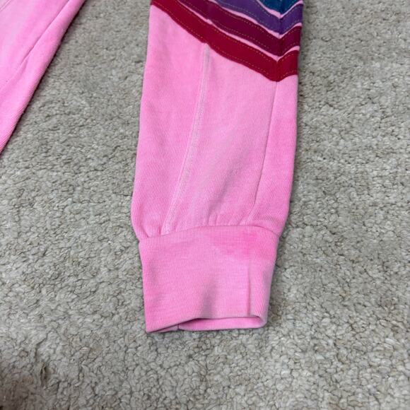 Aviator Nation Chevron 5 Stripe Joggers Sweatpants Youth 8 Retro Kidcore Lounge - Picture 9 of 10